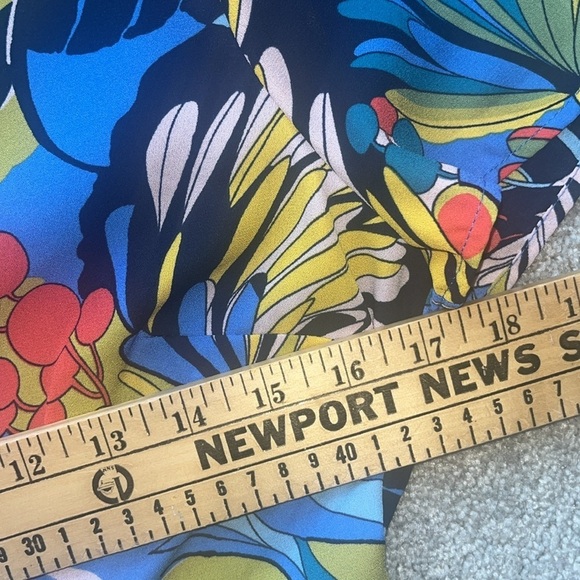 J.Crew Mercantile Floral Blue Faux Wrap Dress Short Sleeve Size 6 NWT - Picture 10 of 12